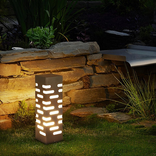 Modern Rectangular Outdoor Bollard Lights – Sleek and Durable