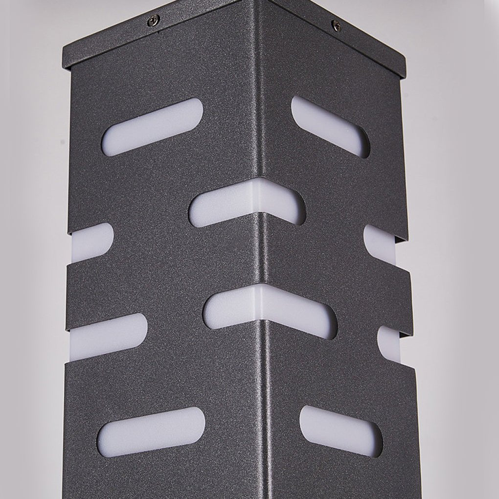 Modern Rectangular Outdoor Bollard Lights – Sleek and Durable