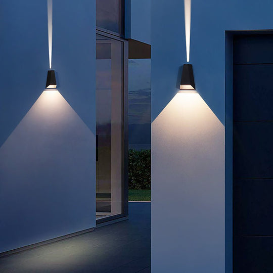 Up and Down Lighting LED Waterproof Black Creative Modern Porch Lights