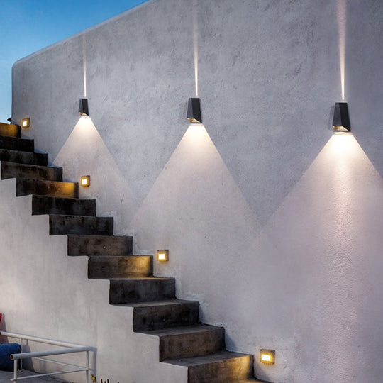 Up and Down Lighting LED Waterproof Black Creative Modern Porch Lights