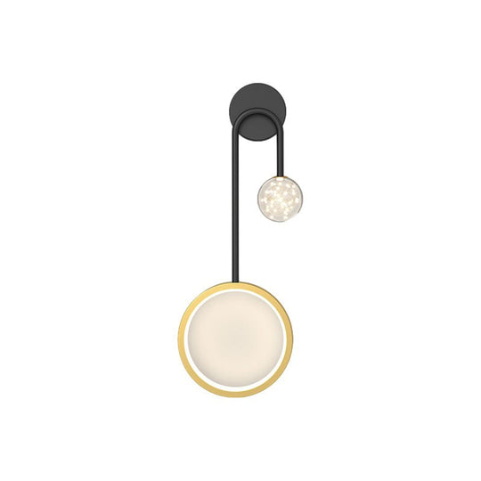 Creative Rings Stars 3 Step Dimming Modern Wall Lamp