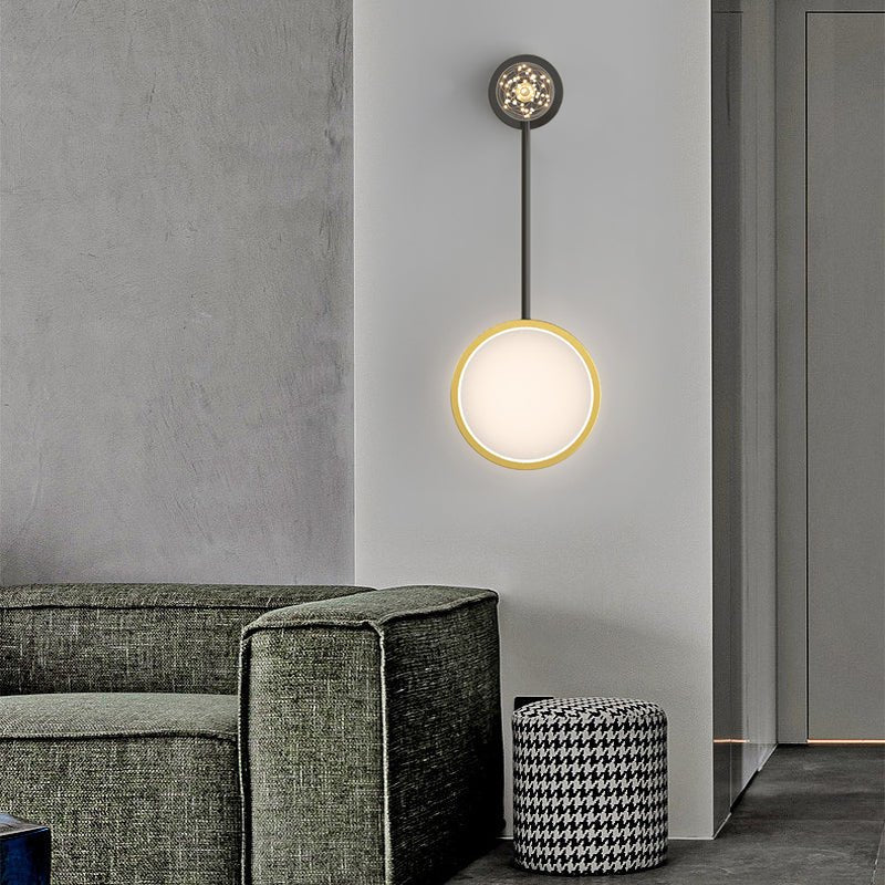 Creative Rings Stars 3 Step Dimming Modern Wall Lamp