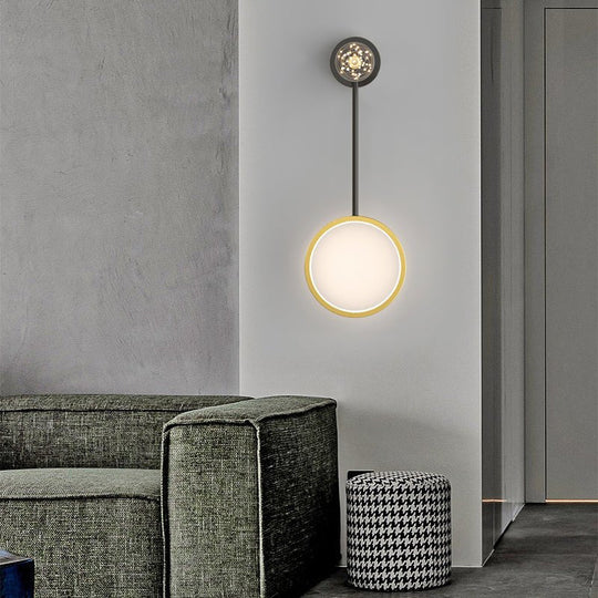 Creative Rings Stars 3 Step Dimming Modern Wall Lamp