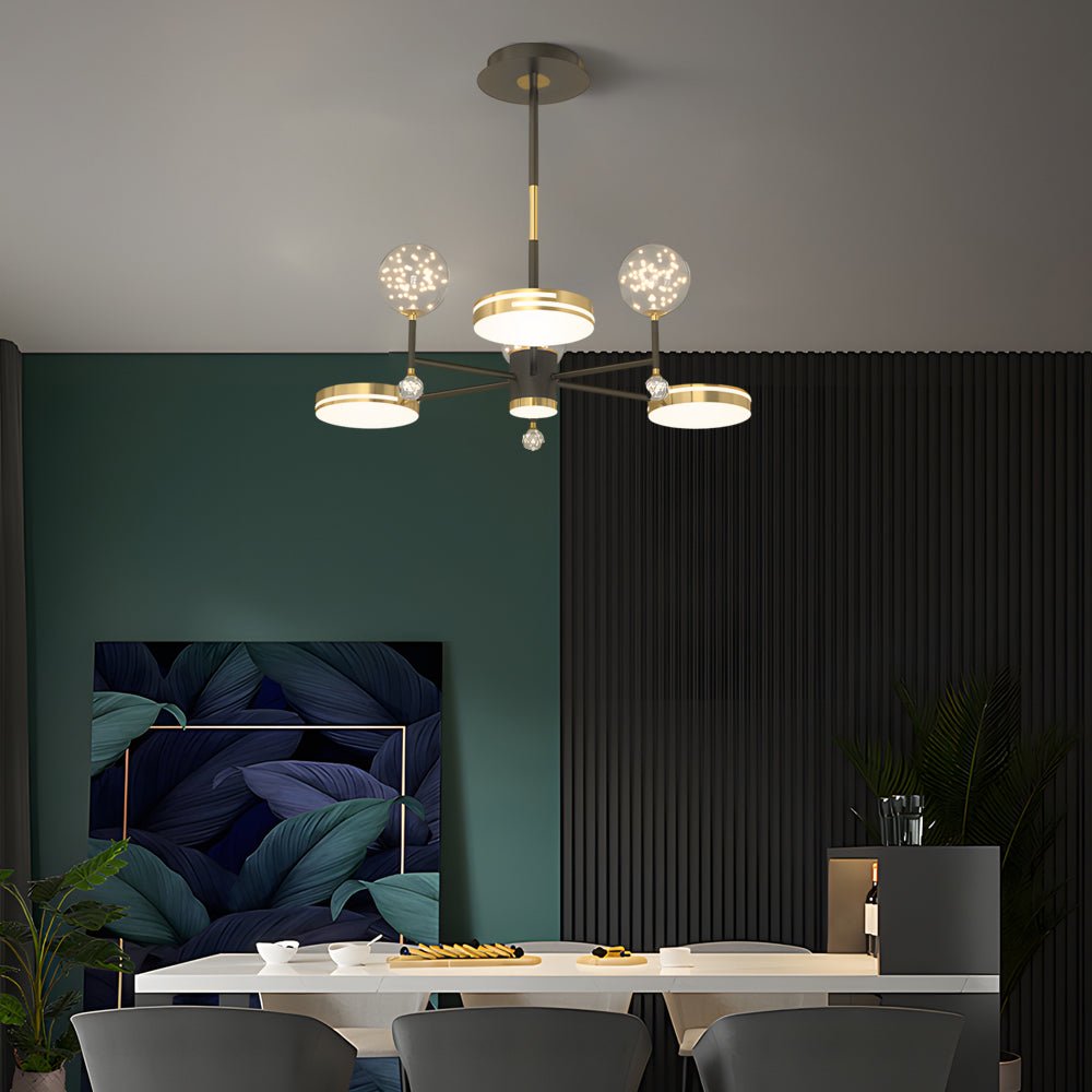 Creative Round Stars Ball 3-Step Dimming Modern Ceiling Light