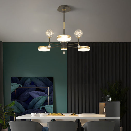 Creative Round Stars Ball 3-Step Dimming Modern Ceiling Light