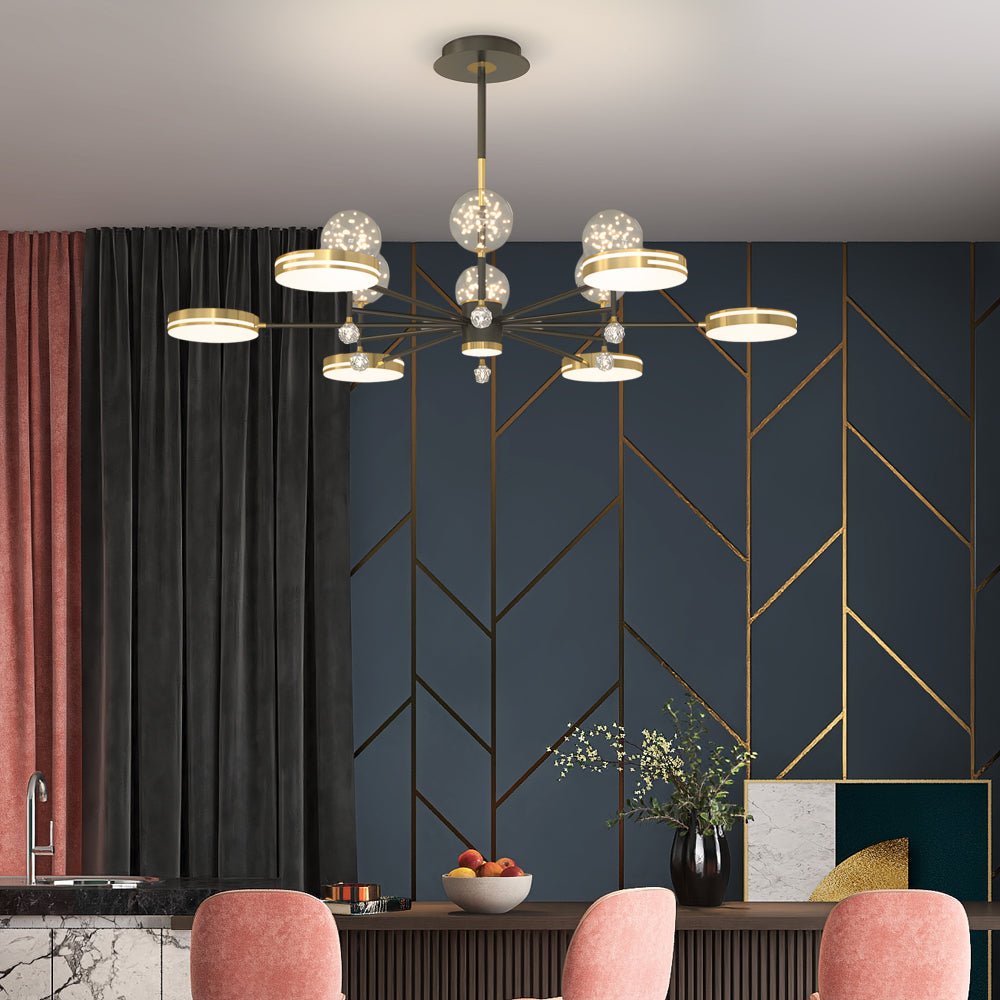 Creative Round Stars Ball 3-Step Dimming Modern Ceiling Light