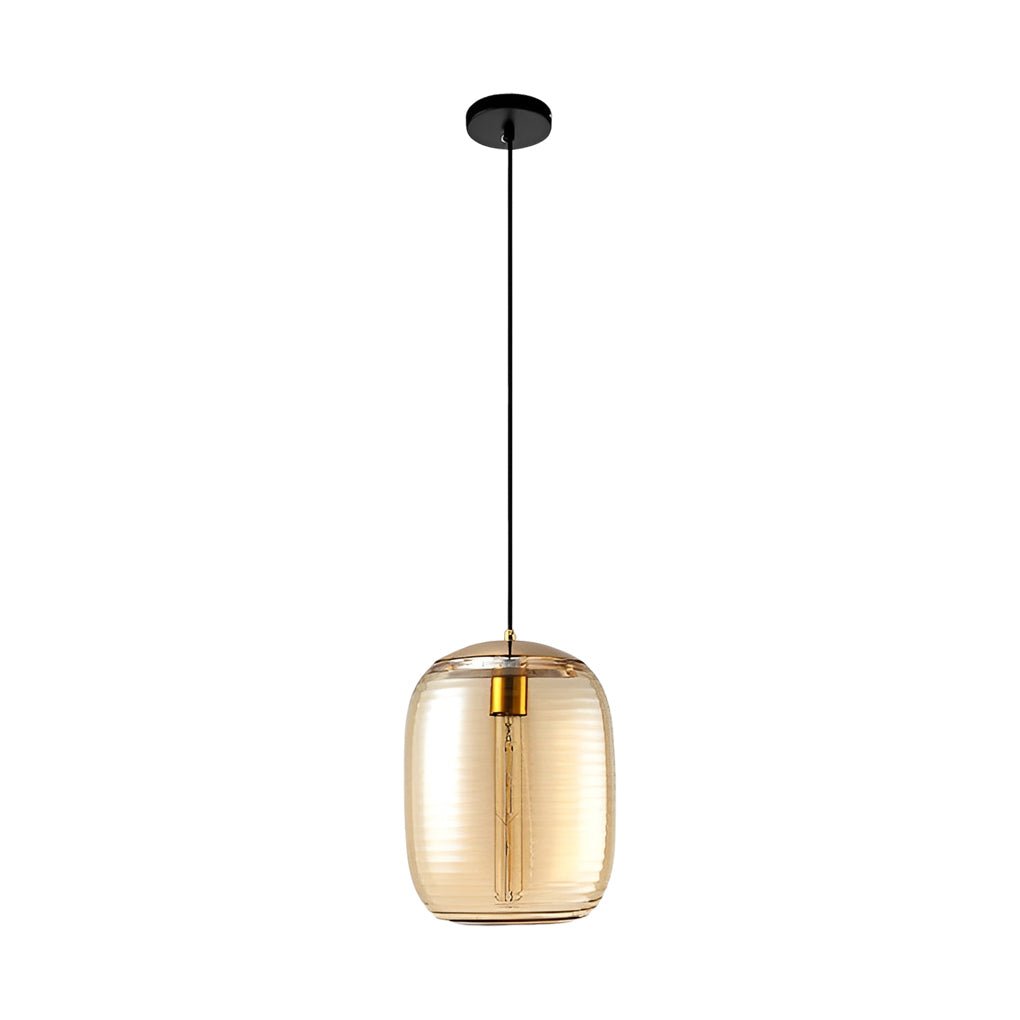 Creative Screw Thread Glass Spiral LED Postmodern Pendant Light Chandelier