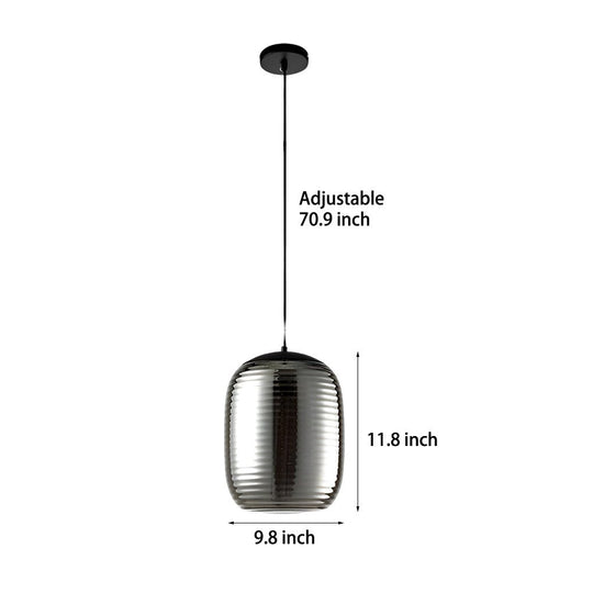 Creative Screw Thread Glass Spiral LED Postmodern Pendant Light Chandelier