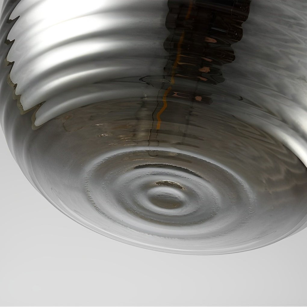 Creative Screw Thread Glass Spiral LED Postmodern Pendant Light Chandelier