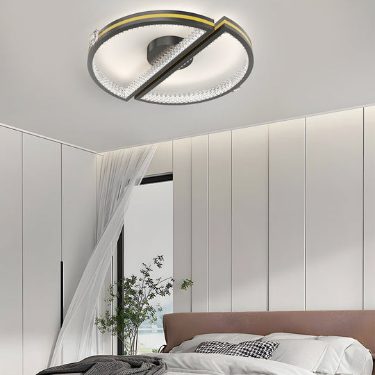 Creative Semicircle Ceiling Light with 3-Step Dimming