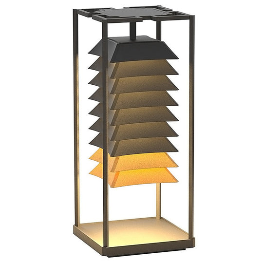 Freestanding Layered LED Pillar Light
