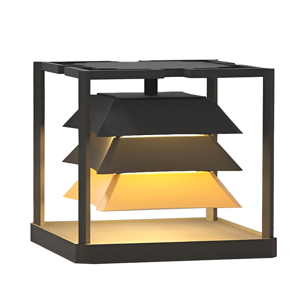 Freestanding Layered LED Pillar Light