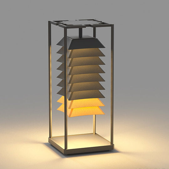 Freestanding Layered LED Pillar Light