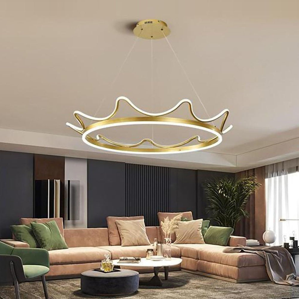 Crown Shaped LED Modern Dining Room Chandelier