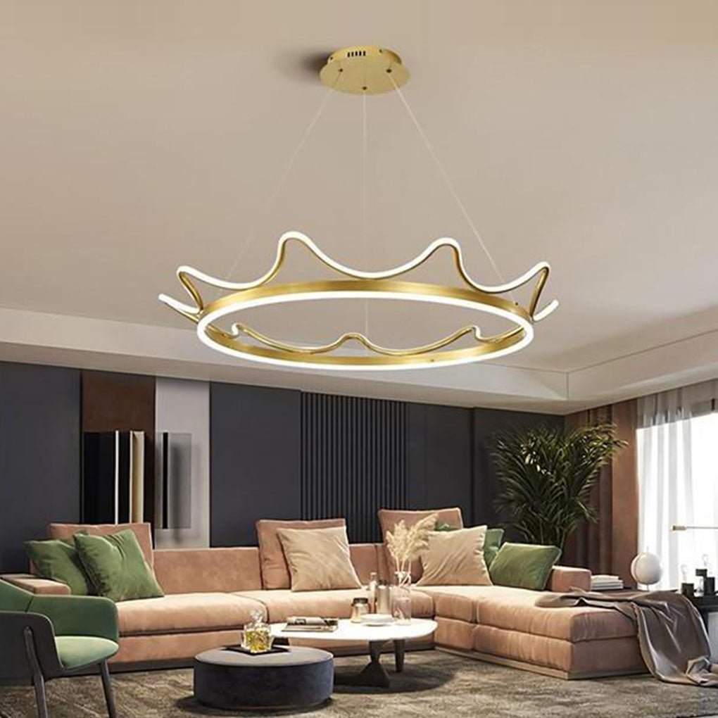 Crown Shaped LED Modern Dining Room Chandelier