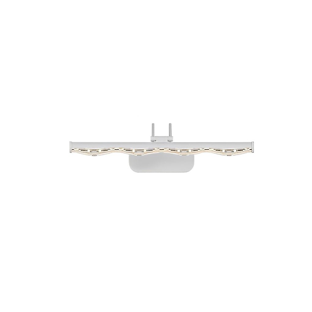 Crystal-Like Bathroom Vanity Light with Multi-Faceted Prismatic Acrylic Shade