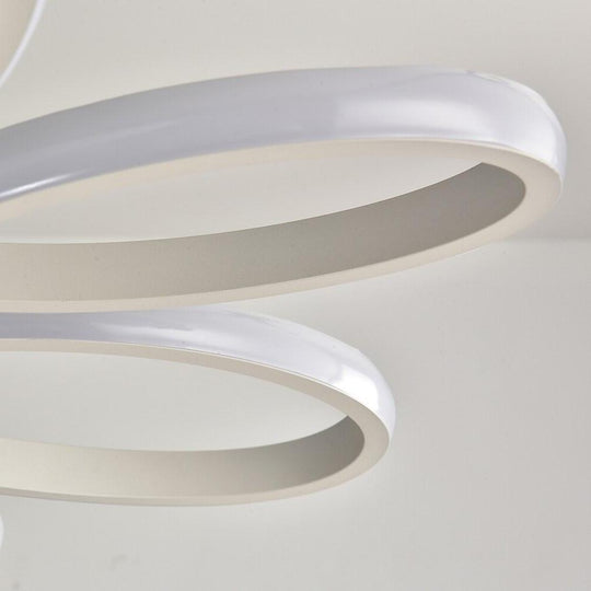 Curves Flower Dimmable LED Modern Pendant Light
