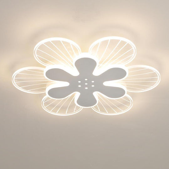 Novelty Stylish Flower LED Flush Mount Ceiling Light – Bedroom