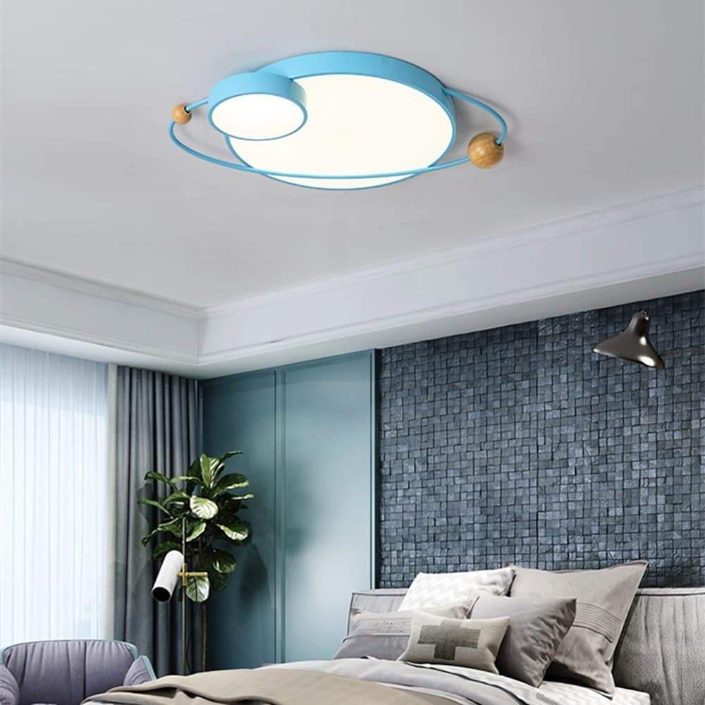 Circle Globes LED Dimmable Flush Mount Ceiling Light