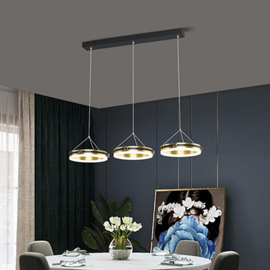 3 Circles Dimmable LED Modern Chandelier