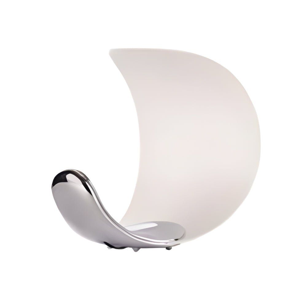 Curl Polished Silver Chrome LED Table Lamp with Touch Control