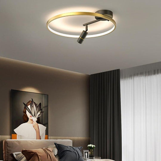 LED Circle Spotlight Dimmable Flush Mount Ceiling Light