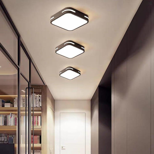 Modern Flush Mount Square LED Acrylic Ceiling Light