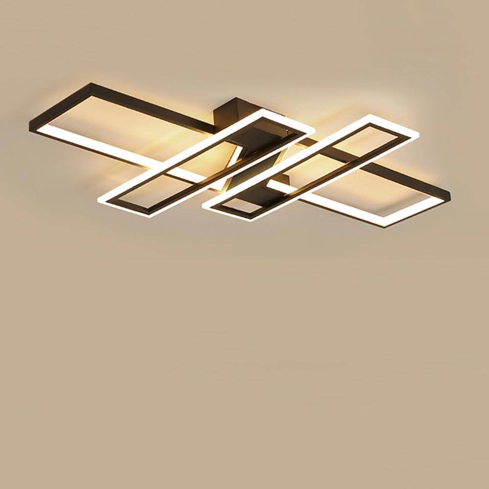 4 Rectangle LED Modern Ceiling Light Flush Mount