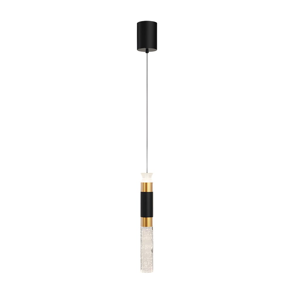 Cylinder Creative 3 Step Dimming Modern LED Pendant Light – Black & Gold