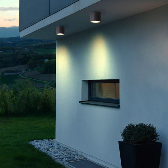 Cylindrical LED Waterproof Downlight Spotlight for Balcony, Aisle, and Corridor