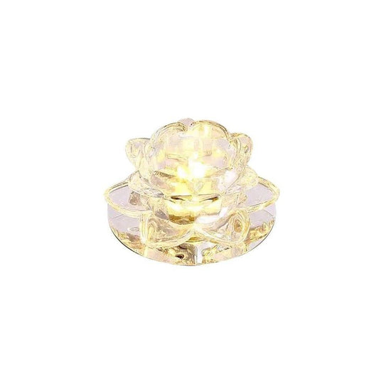 Electroplated Glass Flower Design LED Ceiling Light