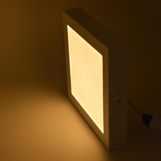 Square Metal Plastic LED Modern Bathroom Flush Mount Ceiling Light