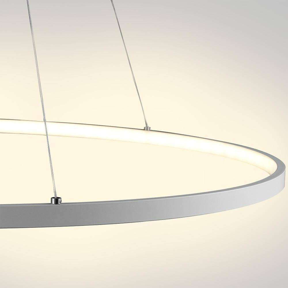 Round Geometric 30 W Single-Ring Integrated LED Pendant – Modern & Dimmable
