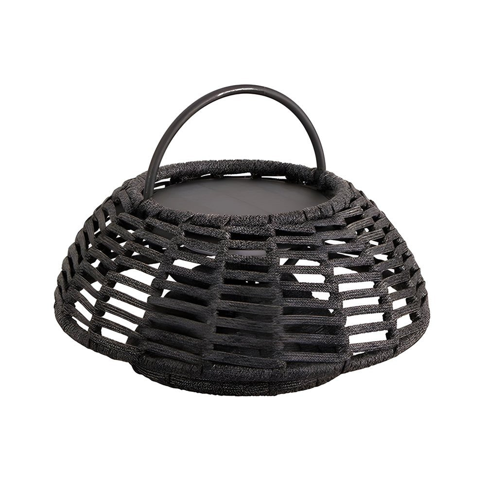 Decorative Ropes Rattan LED Waterproof Solar Outdoor Chandelier