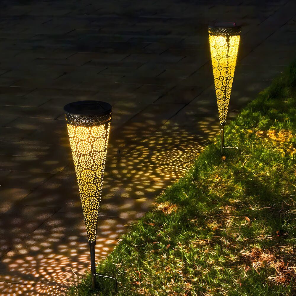 Decorative Solar-Powered Garden Stake Lights (2-Pack)