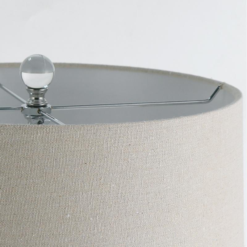20.5 inch Light-Through Stacked Spheres Crystal Table Lamp