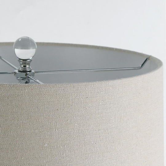 20.5 inch Light-Through Stacked Spheres Crystal Table Lamp