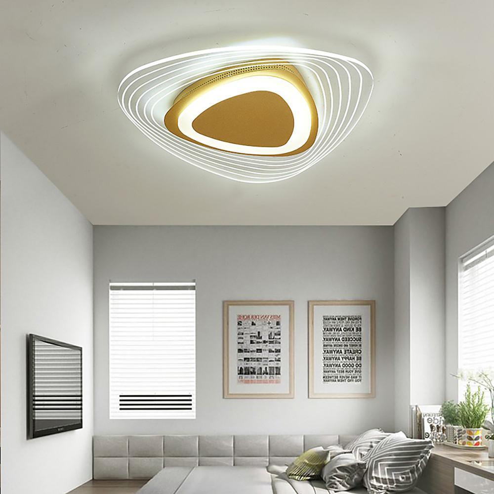 Geometric Shaped Nordic LED Semi-Flush Mount Ceiling Light