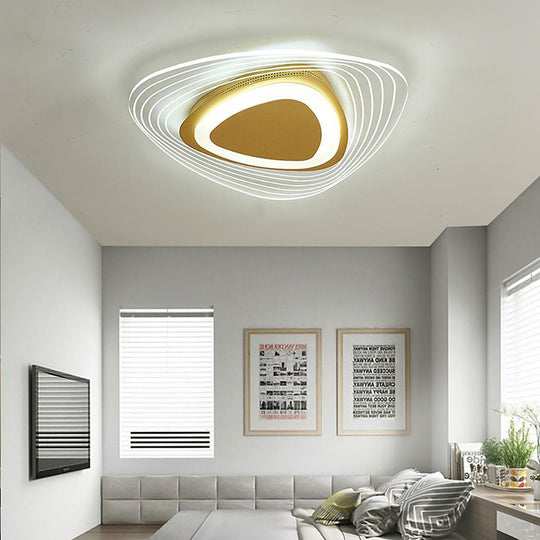 Geometric Shaped Nordic LED Semi-Flush Mount Ceiling Light