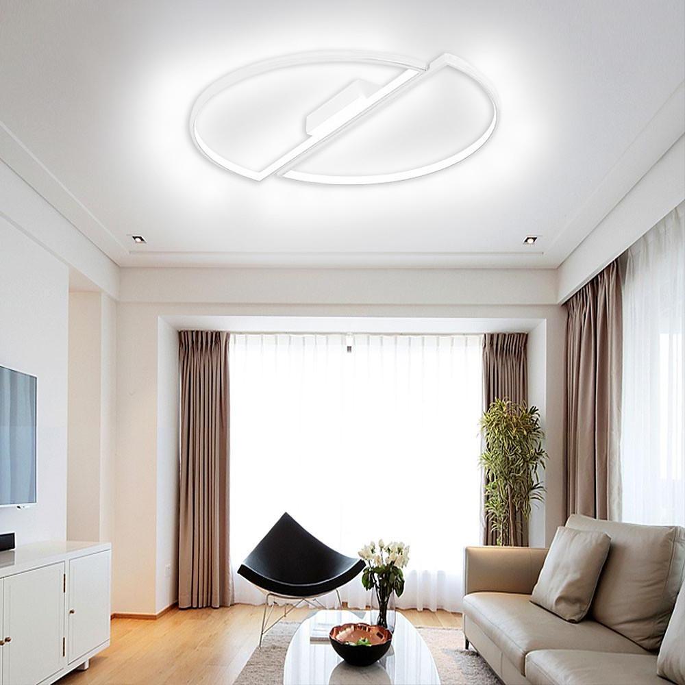 Creative Semi Circles Dimmable LED Modern Ceiling Light Flush Mount Lighting