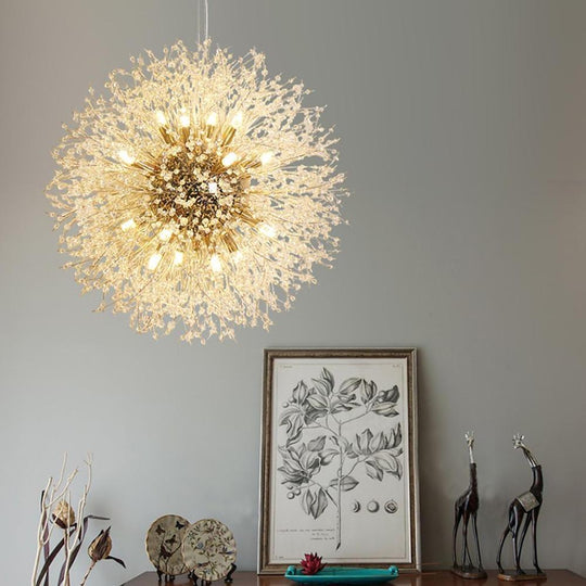 Round Design Crystal Metal LED Antique Chandelier – Kitchen Pendant Lighting