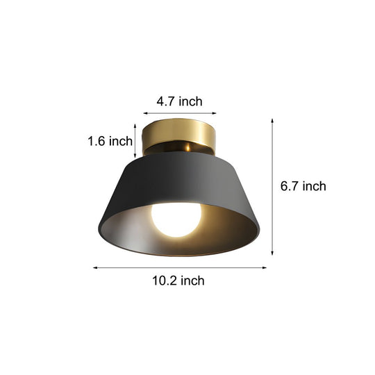Dia 10 Inch 3 Step Dimming Round Corridor Ceiling Light Fixture