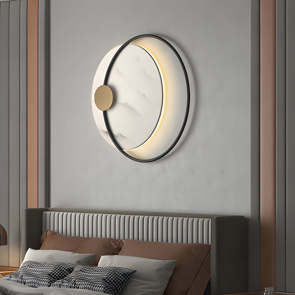 Round Marble Decorative LED Wall Sconce