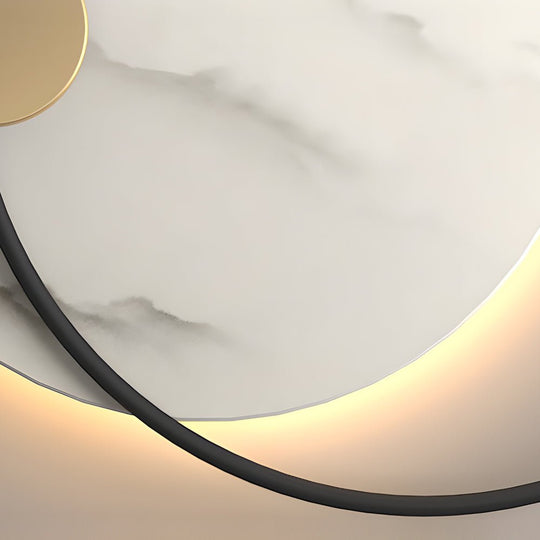 Round Marble Decorative LED Wall Sconce