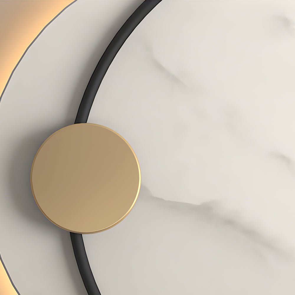 Round Marble Decorative LED Wall Sconce
