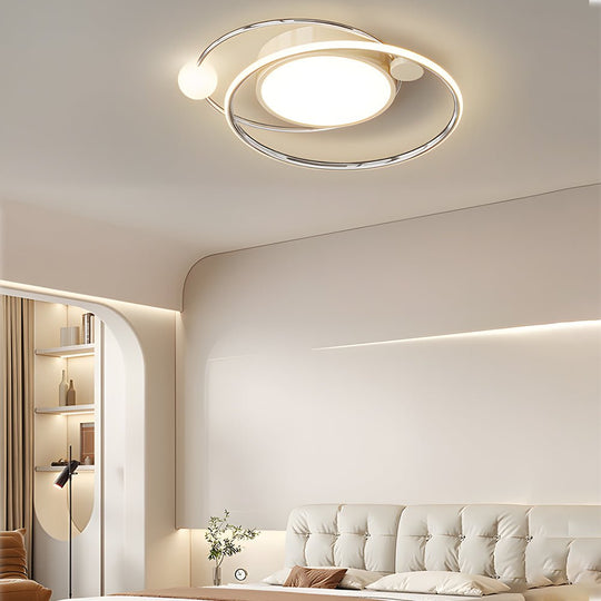 Dia 20 Inch 3 Step Dimming Nordic LED Ceiling Lights Dimmable with Rem ...