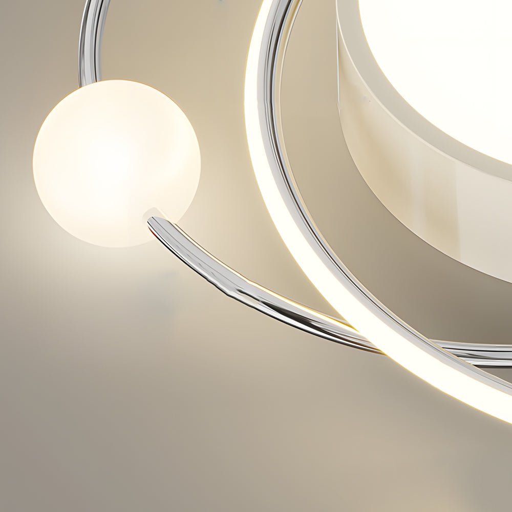 Dia 20 Inch 3 Step Dimming Nordic LED Ceiling Lights Dimmable with Rem ...