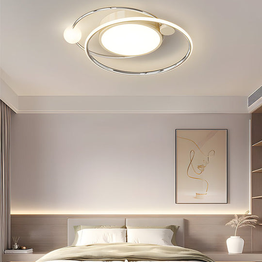 Dia 20 Inch 3 Step Dimming Nordic LED Ceiling Lights Dimmable with Remote
