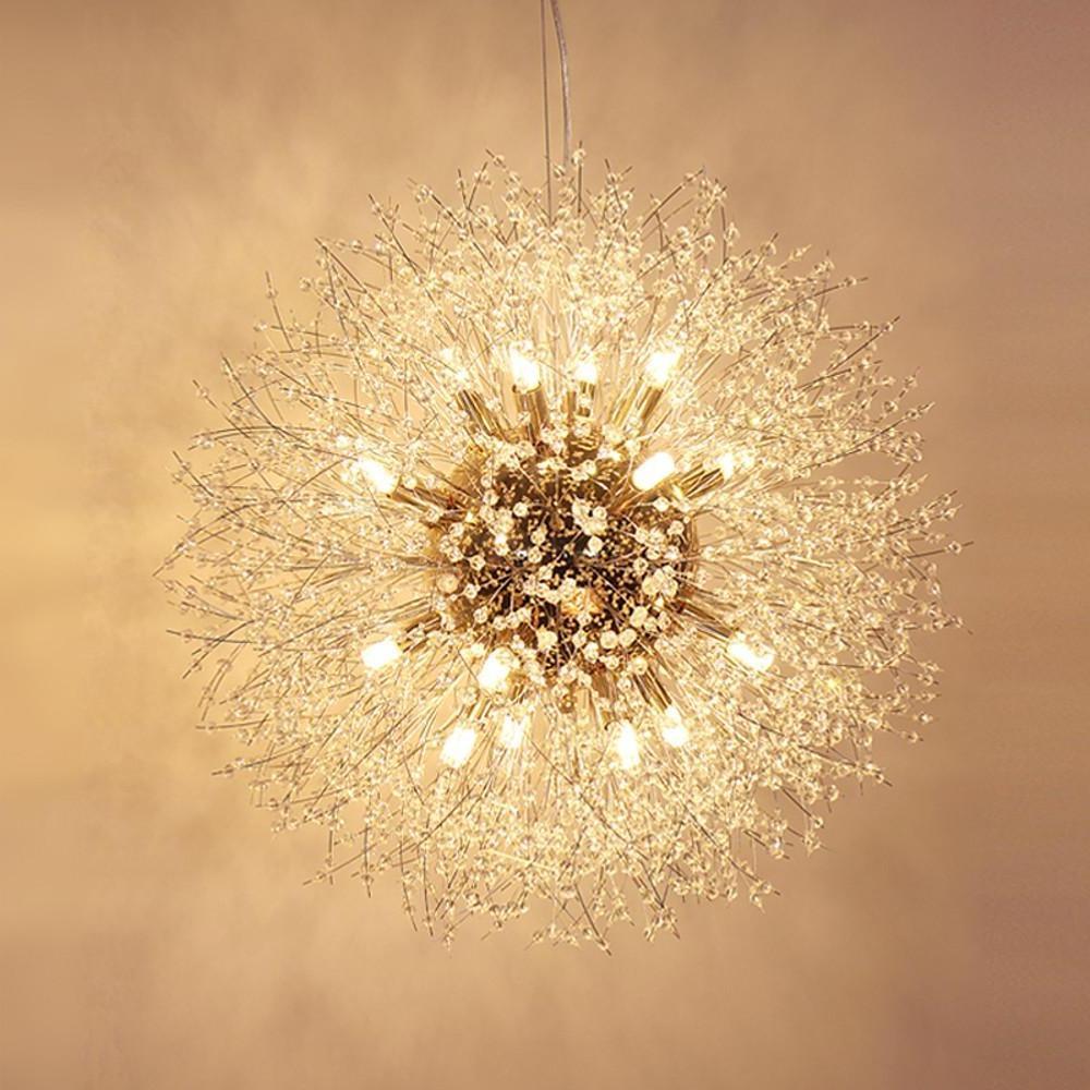 Round Design Crystal Metal LED Antique Chandelier – Kitchen Pendant Lighting