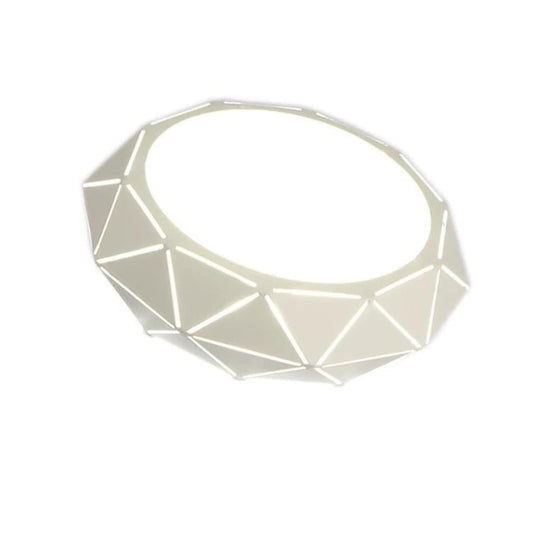 Geometric Drum Shaped LED Modern Flush Mount Ceiling Light